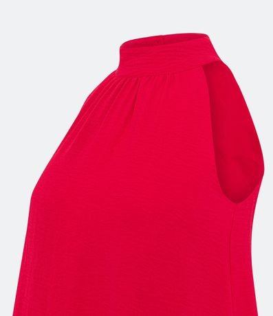 Vestido Airflow sin Manga con Cuello Alto y Fruncido 8