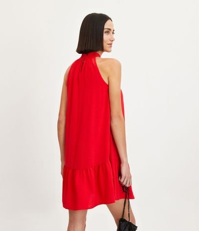 Vestido Airflow sin Manga con Cuello Alto y Fruncido 5