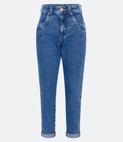 Pantalón Mom en Jeans con Bolsillos Diferenciados 4
