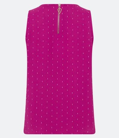 Blusa Airflow sin Mangas con Estampa de Trazos Delicados 2