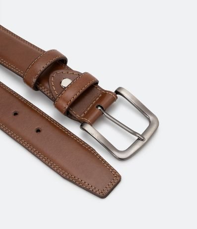 Cinturón en Cuero Texturizado y Trabilla Doble 3