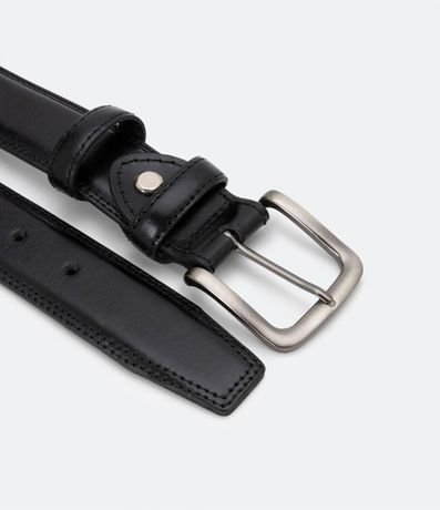 Cinturón en Cuero Texturizado y Trabilla Doble 3