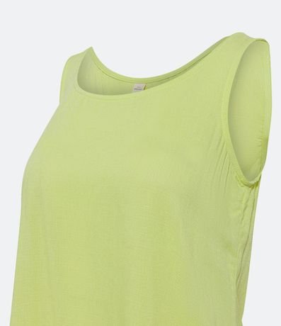 Blusa Musculosa en Viscosa con Cuello Redondo 2