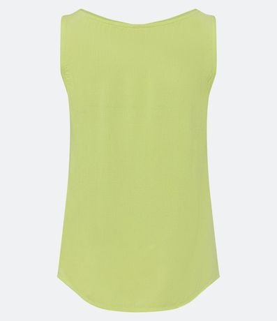 Blusa Musculosa en Viscosa con Cuello Redondo 3