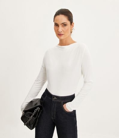 Blusa en Viscosa con Escote Drapeado y Fruncidos en los Laterales 1