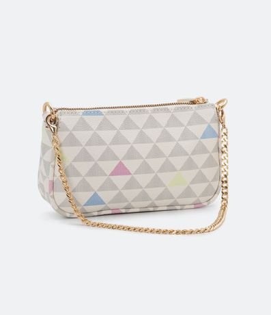 Cartera Pequeña Transversal con Estampa de Triángulos 2
