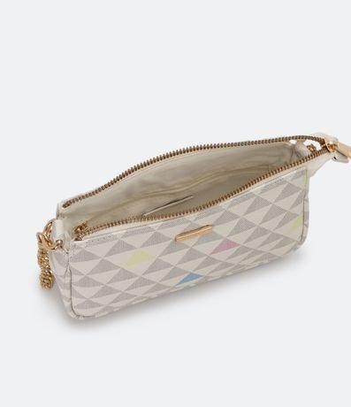 Cartera Pequeña Transversal con Estampa de Triángulos 3