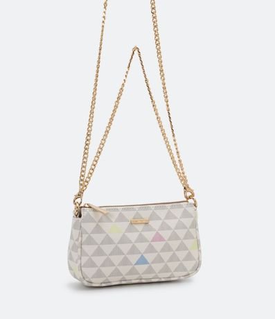 Cartera Pequeña Transversal con Estampa de Triángulos 5