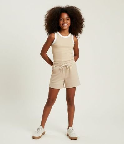 Short Clochard Infantil en Algodón con Bolsillo - Talle 5 a 14 años