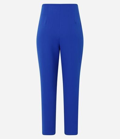 Pantalón Carrot Sastrería con Tiro Alto y Botón Contrastante 3
