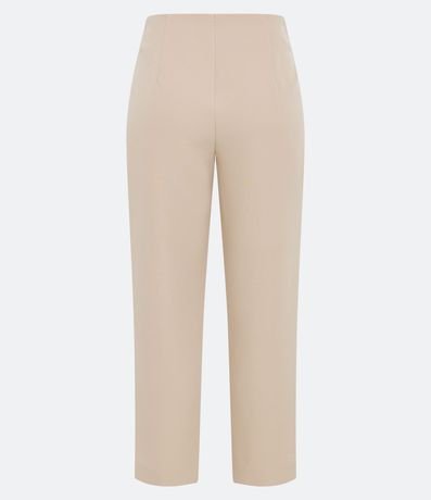 Pantalón Carrot Sastrería con Cintura Alta y Botón Contrastante 2