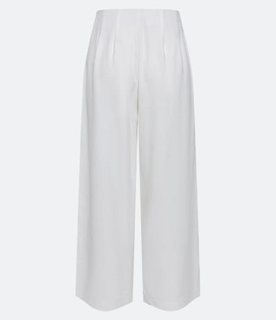 Pantalón Pantalona en Viscosa Cintura Mediana con Botones y Bolsillos 6