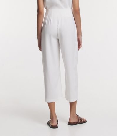 Pantalón Pantalona en Viscosa Cintura Mediana con Botones y Bolsillos 3