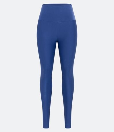 Pantalón Legging Deportiva en Poliamida Acanalada con Cintura Alta 5
