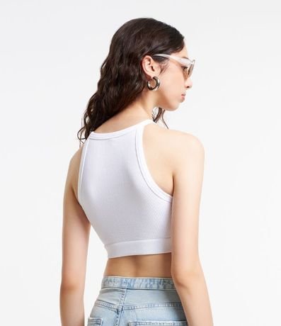 Blusa Cropped sin Manga con Escote Halter 3