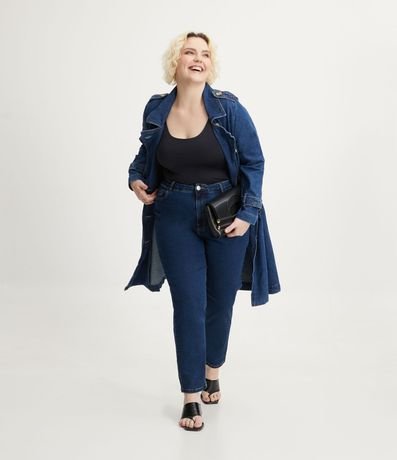 Pantalón Mom Jeans con Elastano Curve & Plus Size