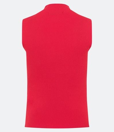 Blusa Musculosa Básica de Punto con Cuello Alto 8