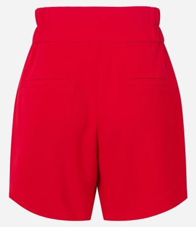 Short Sastre con Cintura Elástica y Abotonado Doble 8