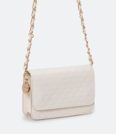 Bolso Transversal con Tapa y Correa de Cadena 1