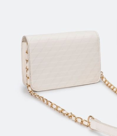 Bolso Transversal con Tapa y Correa de Cadena 2