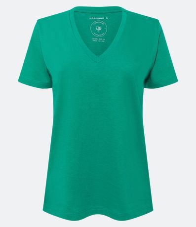 Blusa Básica en Algodón con Escote V 5