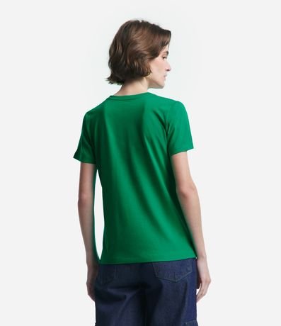 Blusa Básica en Algodón con Escote V 4