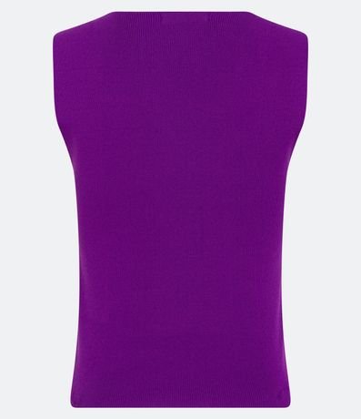 Blusa Cropped en Punto con Escote Cuadrado 6