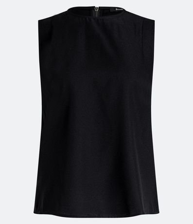 Blusa sin Mangas con Cierre Trasero con Detalle de Aro 6