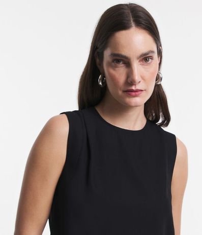 Blusa sin Mangas con Cierre Trasero con Detalle de Aro 4