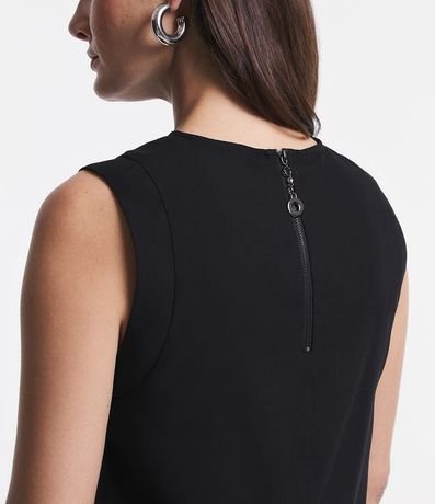 Blusa sin Mangas con Cierre Trasero con Detalle de Aro 5