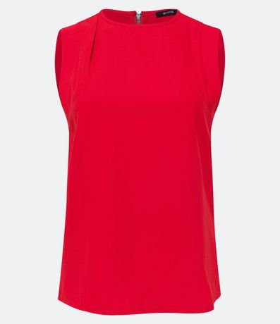 Blusa sin Mangas con Cierre Trasero con Detalle de Aro 6