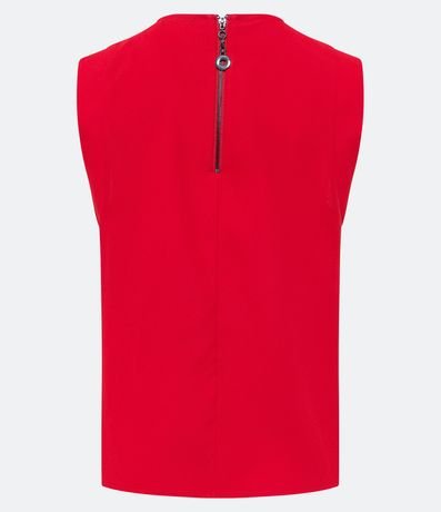 Blusa sin Mangas con Cierre Trasero con Detalle de Aro 7