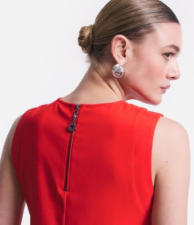 Blusa sin Mangas con Cierre Trasero con Detalle de Aro 5