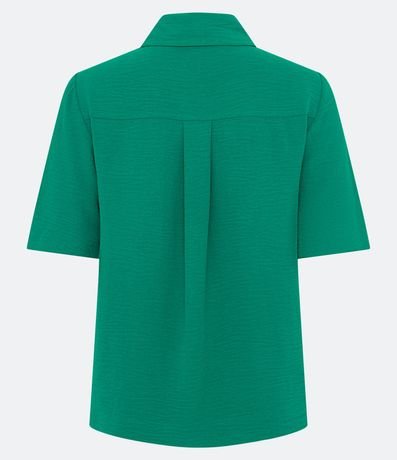 Camisa Texturizada con Bolsillos Delanteros y Botones Diferenciados 8