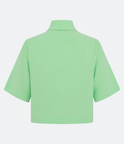 Camisa Manga Corta en Crepé con Solapas 6