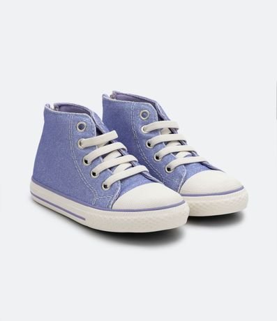 Championes Abotinado Infantil con Purpurina y Suela Vulcanizada - Talle 20 al 27 1