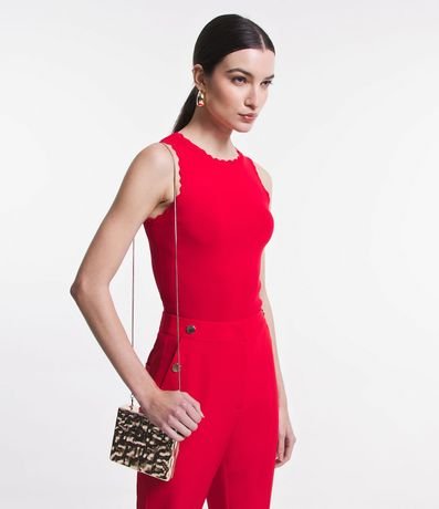 Blusa Musculosa de Punto com Detalle en las Sisas 2