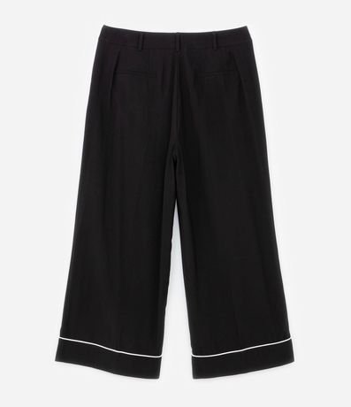 Pantalón Wide Leg en Viscosa con Contrastes Curve & Plus Size 9