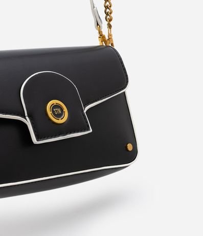 Bolso Shoulder Baguette Pequeno con Correa de Cadena 2