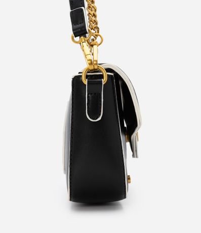 Bolso Shoulder Baguette Pequeno con Correa de Cadena 3