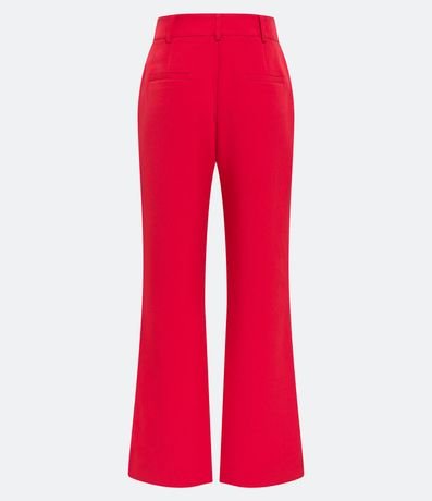 Pantalón Flare Sastrería con Cintura Cruzada y Botón Diferenciado 6