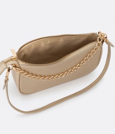 Bolsa Shoulder Baguette con Correa de Hombro y Detalle en Cadena 6