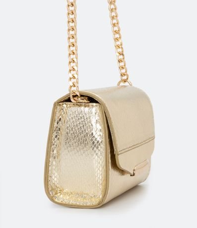 Bolso Transversal Metalizada con Correa de Cadena 3