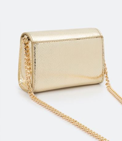 Bolso Transversal Metalizada con Correa de Cadena 4