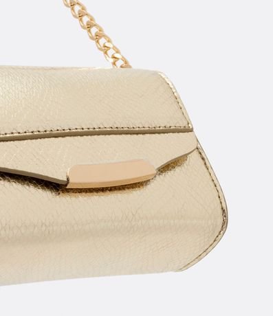Bolso Transversal Metalizada con Correa de Cadena 6