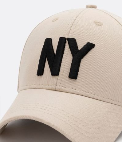 Gorra Ala Curva de Algodón Bordado New York 5