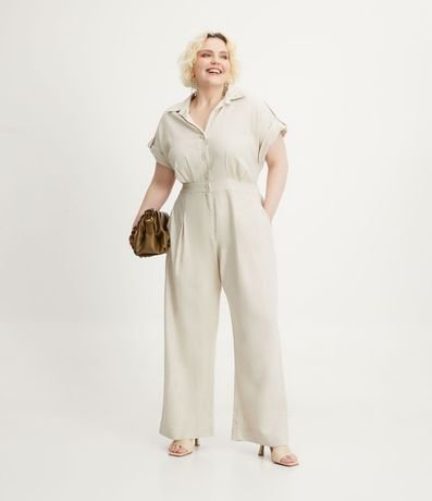Mono Largo en Lino con Botones Curve & Plus Size 1