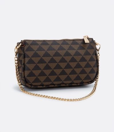 Bolsa Transversal en PU con Estampa Triángulo y Breteles en Cadena 4