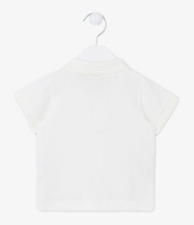 Polo Básica Infantil con Bordado de Osito en el Pecho - Talle 3 a 18 meses 2