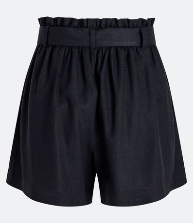 Short Corto en Lino con Bolsillos y Cinturón 6